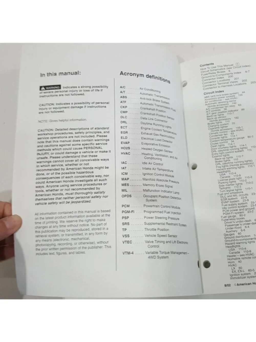 2003 Honda Pilot Electrical Troubleshooting Help Shop Mechanic Workshop Book OEM